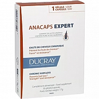 Дюкрей АНАКАПС Эксперт Витамины для волос и кожи головы 30 капсул Ducray Anacaps Expert 